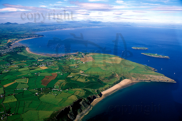 Porth Ceiriad and Cardigan bay air shot AR1