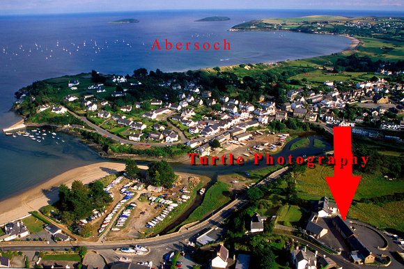 Aerial view of Abersoch