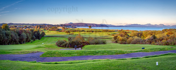 Abersoch golf course panoramic, GLF3T